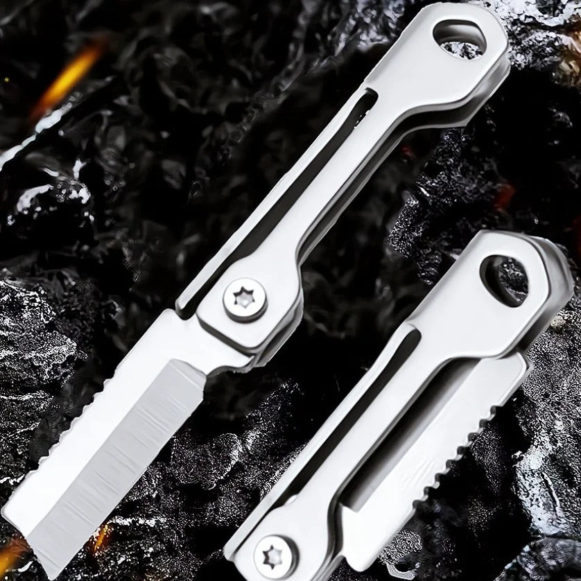 EDCIMBA KK-PR1 Stainless Steel Mini Folding Pocket Tool Keychain