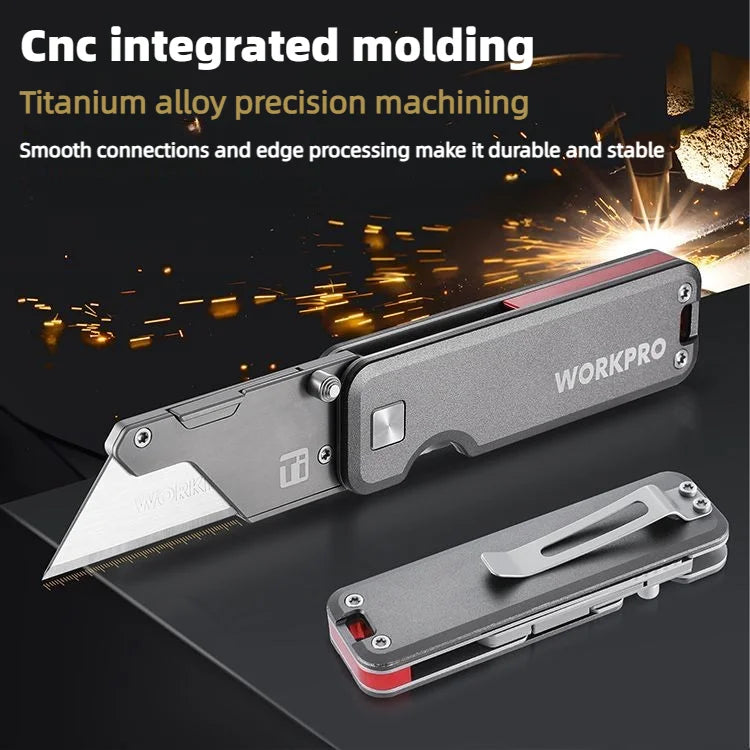 EDCIMBA UK-PR4 Titanium Alloy Multifunctional Utility Knife Portable
