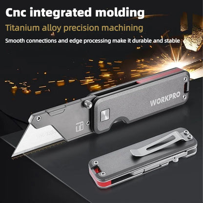 EDCIMBA UK-PR4 Titanium Alloy Multifunctional Utility Knife Portable