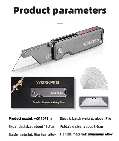 EDCIMBA UK-PR4 Titanium Alloy Multifunctional Utility Knife Portable